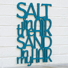 Load image into Gallery viewer, Spunky Fluff Proudly Handmade in South Dakota, USA Medium / Teal Salt In The Air, Sand in My Hair
