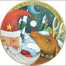 Load image into Gallery viewer, Sticks Proudly Handmade in Iowa, USA Santa's on the Way! Lazy Susan