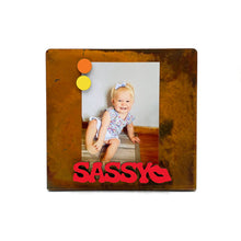 Load image into Gallery viewer, Spunky Fluff Proudly handmade in South Dakota, USA Sassy-Tiny Word Magnet