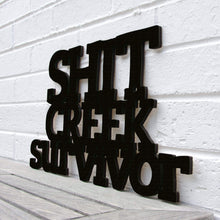 Load image into Gallery viewer, Spunky Fluff Proudly Handmade in South Dakota, USA Small / Black Shit Creek Survivor