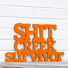 Load image into Gallery viewer, Spunky Fluff Proudly Handmade in South Dakota, USA Small / Orange Shit Creek Survivor