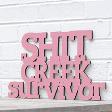 Load image into Gallery viewer, Spunky Fluff Proudly Handmade in South Dakota, USA Small / Pink Shit Creek Survivor