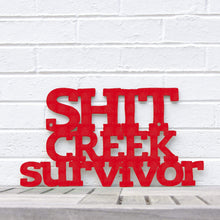 Load image into Gallery viewer, Spunky Fluff Proudly Handmade in South Dakota, USA Small / Red Shit Creek Survivor