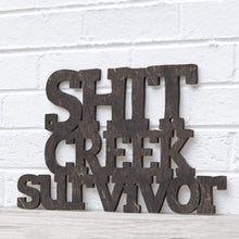 Load image into Gallery viewer, Spunky Fluff Proudly Handmade in South Dakota, USA Small / Weathered Ebony Shit Creek Survivor