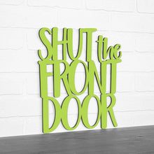 Load image into Gallery viewer, Spunky Fluff Proudly handmade in South Dakota, USA Medium / Pear Green Shut The Front Door