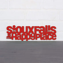 Load image into Gallery viewer, Spunky Fluff Proudly handmade in South Dakota, USA Small / Red Sioux Falls is my Happy Place