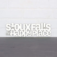 Load image into Gallery viewer, Spunky Fluff Proudly handmade in South Dakota, USA Small / White Sioux Falls is my Happy Place