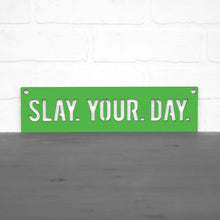 Load image into Gallery viewer, Spunky Fluff Proudly Handmade in South Dakota, USA Medium / Grass Green Slay Your Day