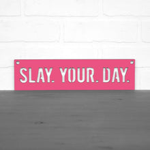 Load image into Gallery viewer, Spunky Fluff Proudly Handmade in South Dakota, USA Medium / Magenta Slay Your Day
