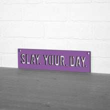 Load image into Gallery viewer, Spunky Fluff Proudly Handmade in South Dakota, USA Slay Your Day