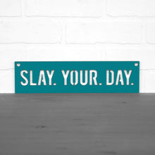 Load image into Gallery viewer, Spunky Fluff Proudly Handmade in South Dakota, USA Small / Teal Slay Your Day