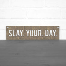 Load image into Gallery viewer, Spunky Fluff Proudly Handmade in South Dakota, USA Small / Weathered Brown Slay Your Day