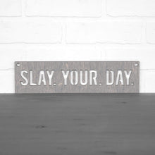 Load image into Gallery viewer, Spunky Fluff Proudly Handmade in South Dakota, USA Small / Weathered Gray Slay Your Day