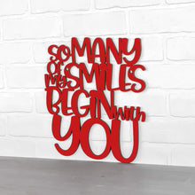 Load image into Gallery viewer, Spunky Fluff Proudly Handmade in South Dakota, USA Medium / Red So Many Of My Smiles Begin With You