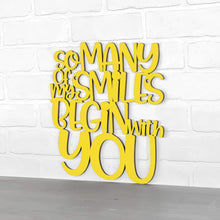 Load image into Gallery viewer, Spunky Fluff Proudly Handmade in South Dakota, USA Medium / Yellow So Many Of My Smiles Begin With You