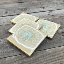 Load image into Gallery viewer, Dock 6 Pottery Ceramics Sand Square Ceramic Coaster