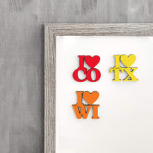 Load image into Gallery viewer, Spunky Fluff Proudly handmade in South Dakota, USA Red State Pride Initials Magnet