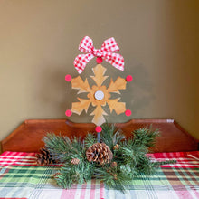 Load image into Gallery viewer, Prairie Dance Proudly Handmade in South Dakota, USA Large / Red & White Check SWAP™ Frost Snowflake