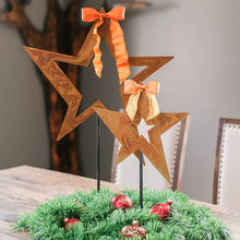 Load image into Gallery viewer, Prairie Dance Proudly Handmade in South Dakota, USA Orange Ribbon SWAP™ Star Set