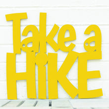 Load image into Gallery viewer, Spunky Fluff Proudly Handmade in South Dakota, USA Small / Yellow Take A Hike