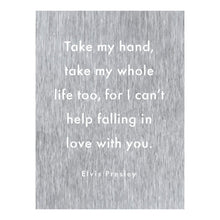 Load image into Gallery viewer, Prairie Dance Proudly Handmade in South Dakota, USA Brush Finish "Take My Hand" Decorative Wall Sign