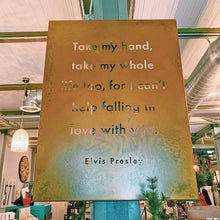 Load image into Gallery viewer, Prairie Dance Proudly Handmade in South Dakota, USA "Take My Hand" Decorative Wall Sign