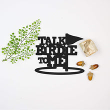 Load image into Gallery viewer, Spunky Fluff Proudly Handmade in South Dakota, USA Small / Black Talk Birdie To Me