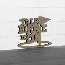 Load image into Gallery viewer, Spunky Fluff Proudly Handmade in South Dakota, USA Small / Weathered Brown Talk Birdie To Me