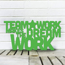 Load image into Gallery viewer, Spunky Fluff Proudly Handmade in South Dakota, USA Large / Grass Green Teamwork Makes the Dream Work