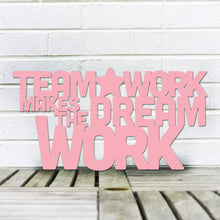 Load image into Gallery viewer, Spunky Fluff Proudly Handmade in South Dakota, USA Large / Pink Teamwork Makes the Dream Work