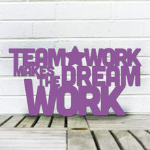 Load image into Gallery viewer, Spunky Fluff Proudly Handmade in South Dakota, USA Large / Purple Teamwork Makes the Dream Work