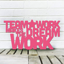 Load image into Gallery viewer, Spunky Fluff Proudly Handmade in South Dakota, USA Medium / Magenta Teamwork Makes the Dream Work