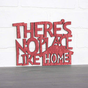 Spunky Fluff Proudly Handmade in South Dakota, USA Small / Weathered Red There's No Place Like Home