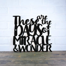 Load image into Gallery viewer, Spunky Fluff Proudly Handmade in South Dakota, USA Medium / Black These are the Days of Miracle and Wonder