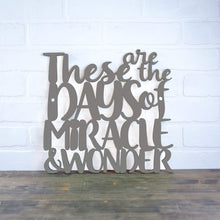 Load image into Gallery viewer, Spunky Fluff Proudly Handmade in South Dakota, USA Medium / Charcoal Gray These are the Days of Miracle and Wonder