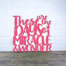 Load image into Gallery viewer, Spunky Fluff Proudly Handmade in South Dakota, USA Medium / Magenta These are the Days of Miracle and Wonder