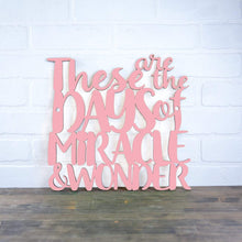 Load image into Gallery viewer, Spunky Fluff Proudly Handmade in South Dakota, USA Medium / Pink These are the Days of Miracle and Wonder