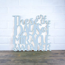 Load image into Gallery viewer, Spunky Fluff Proudly Handmade in South Dakota, USA Medium / Powder These are the Days of Miracle and Wonder