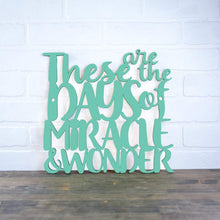 Load image into Gallery viewer, Spunky Fluff Proudly Handmade in South Dakota, USA Medium / Turquoise These are the Days of Miracle and Wonder