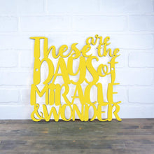 Load image into Gallery viewer, Spunky Fluff Proudly Handmade in South Dakota, USA Medium / Yellow These are the Days of Miracle and Wonder