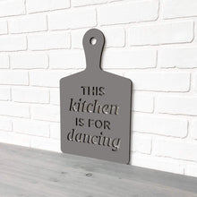 Load image into Gallery viewer, Spunky Fluff Proudly Handmade in South Dakota, USA Medium / Charcoal Gray This Kitchen is for Dancing