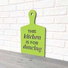 Load image into Gallery viewer, Spunky Fluff Proudly Handmade in South Dakota, USA Medium / Pear Green This Kitchen is for Dancing