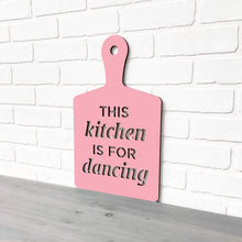 Load image into Gallery viewer, Spunky Fluff Proudly Handmade in South Dakota, USA Medium / Pink This Kitchen is for Dancing