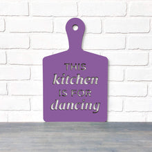 Load image into Gallery viewer, Spunky Fluff Proudly Handmade in South Dakota, USA Medium / Purple This Kitchen is for Dancing
