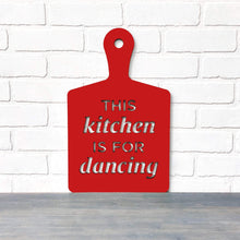 Load image into Gallery viewer, Spunky Fluff Proudly Handmade in South Dakota, USA Medium / Red This Kitchen is for Dancing