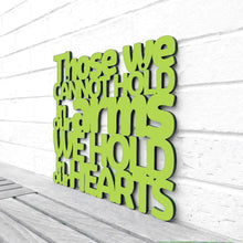 Load image into Gallery viewer, Spunky Fluff Proudly Handmade in South Dakota, USA Medium / Pear Green Those We Cannot Hold in our Arms We Hold in our Hearts