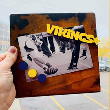 Load image into Gallery viewer, Spunky Fluff Proudly handmade in South Dakota, USA Vikings-Tiny Word Magnet