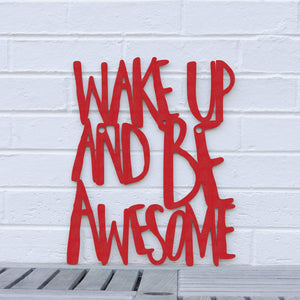 Spunky Fluff Proudly handmade in South Dakota, USA Medium / Red Wake Up and Be Awesome