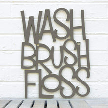 Load image into Gallery viewer, Spunky Fluff Proudly handmade in South Dakota, USA Medium / Charcoal Gray Wash Brush Floss