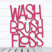 Load image into Gallery viewer, Spunky Fluff Proudly handmade in South Dakota, USA Medium / Magenta Wash Brush Floss